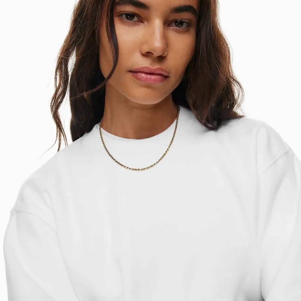 Aritzia Tna Cozy Fleece Perfect Crew Sweatshirt - Picture 5 of 8